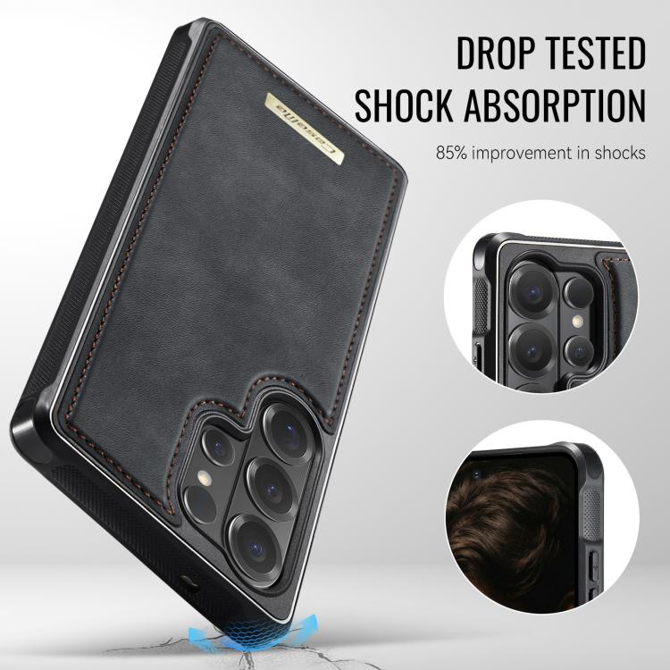 For Samsung Galaxy S26 Ultra 5G CaseMe C69 Series Magnetic Vegan Leather Back Phone Case