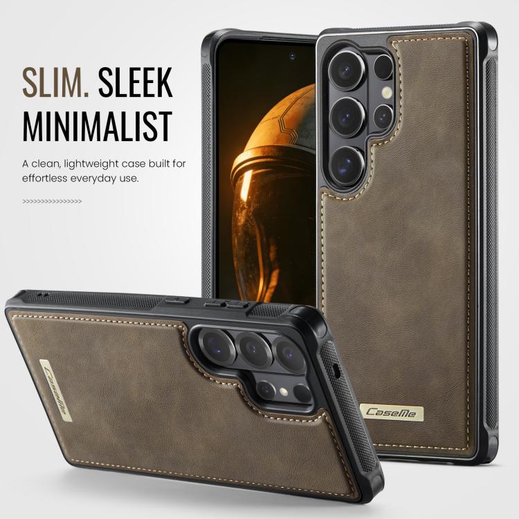 For Samsung Galaxy S26 Ultra 5G CaseMe C69 Series Magnetic Vegan Leather Back Phone Case