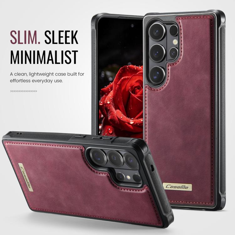 For Samsung Galaxy S26 Ultra 5G CaseMe C69 Series Magnetic Vegan Leather Back Phone Case