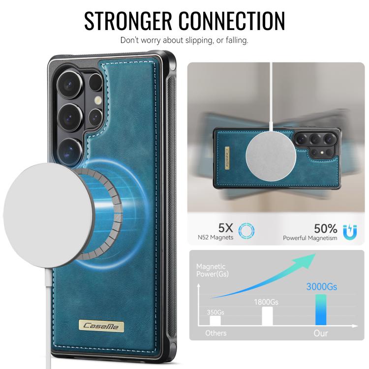 For Samsung Galaxy S26 Ultra 5G CaseMe C69 Series Magnetic Vegan Leather Back Phone Case