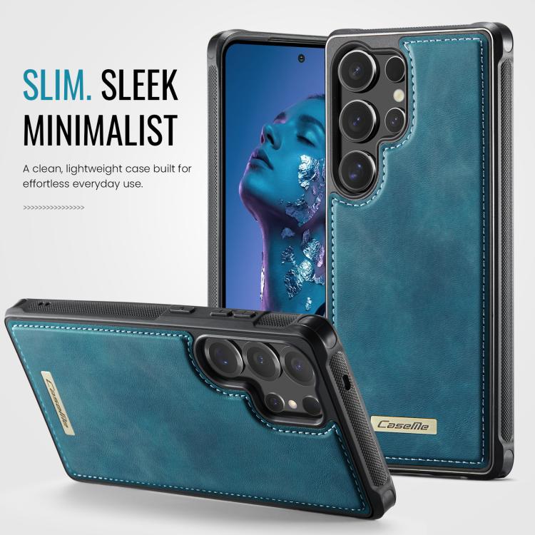 For Samsung Galaxy S25 Ultra 5G CaseMe C69 Series Magnetic Vegan Leather Back Phone Case