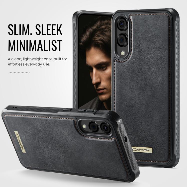 For Samsung Galaxy S25 Edge 5G CaseMe C69 Series Magnetic Vegan Leather Back Phone Case