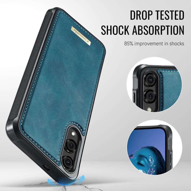 For Samsung Galaxy S25 Edge 5G CaseMe C69 Series Magnetic Vegan Leather Back Phone Case
