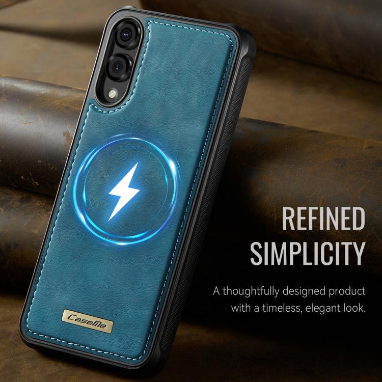 For Samsung Galaxy S25 Edge 5G CaseMe C69 Series Magnetic Vegan Leather Back Phone Case