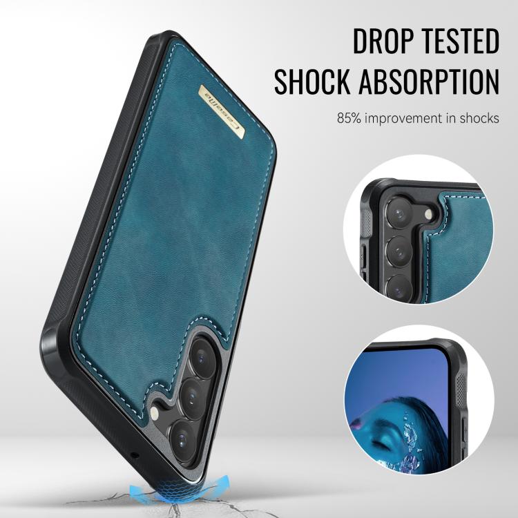For Samsung Galaxy S23 5G CaseMe C69 Series Magnetic Vegan Leather Back Phone Case