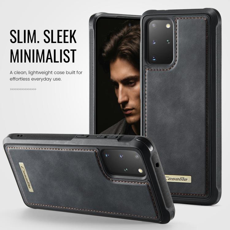 For Samsung Galaxy S20+ CaseMe C69 Series Magnetic Vegan Leather Back Phone Case
