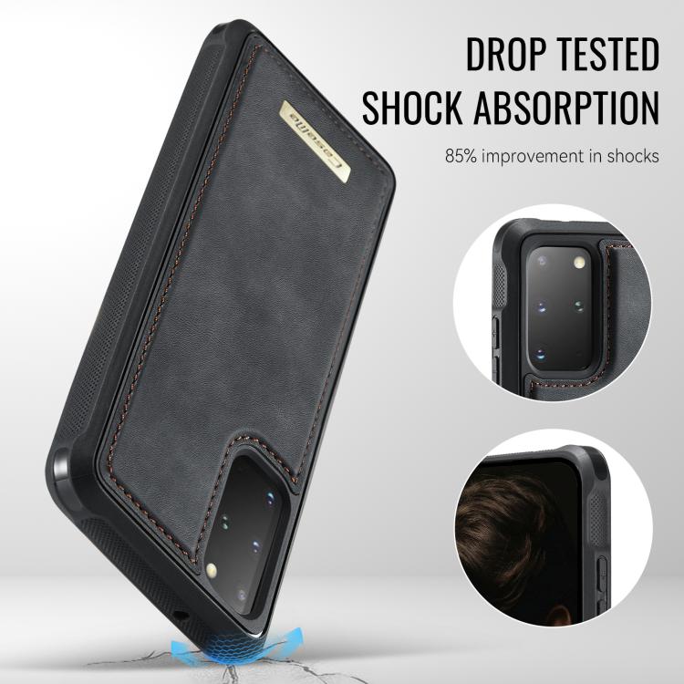 For Samsung Galaxy S20+ CaseMe C69 Series Magnetic Vegan Leather Back Phone Case