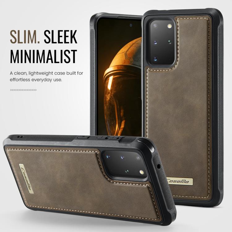 For Samsung Galaxy S20+ CaseMe C69 Series Magnetic Vegan Leather Back Phone Case