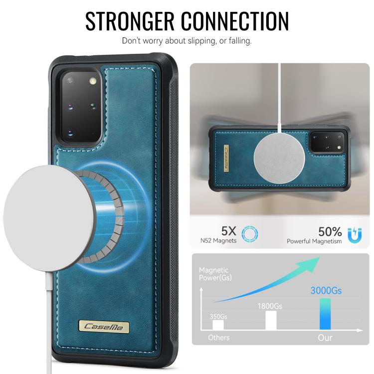 For Samsung Galaxy S20+ CaseMe C69 Series Magnetic Vegan Leather Back Phone Case