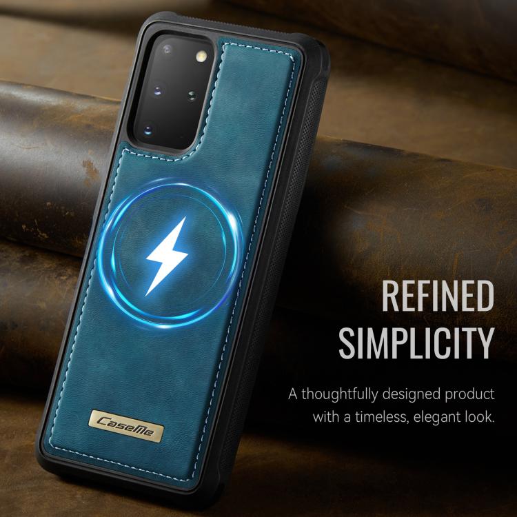 For Samsung Galaxy S20+ CaseMe C69 Series Magnetic Vegan Leather Back Phone Case