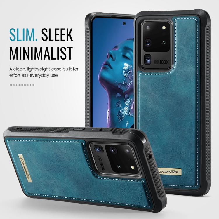 For Samsung Galaxy S20 Ultra CaseMe C69 Series Magnetic Vegan Leather Back Phone Case