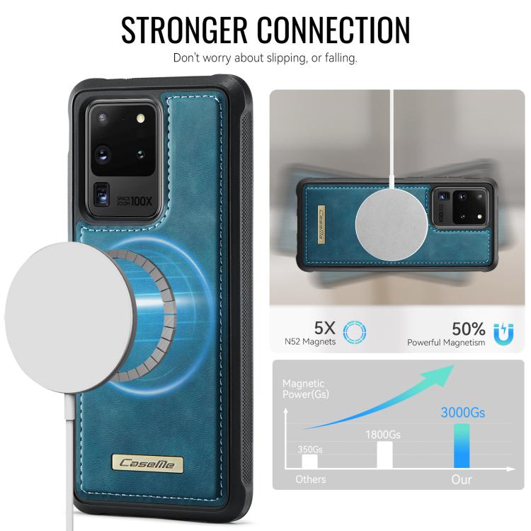 For Samsung Galaxy S20 Ultra CaseMe C69 Series Magnetic Vegan Leather Back Phone Case