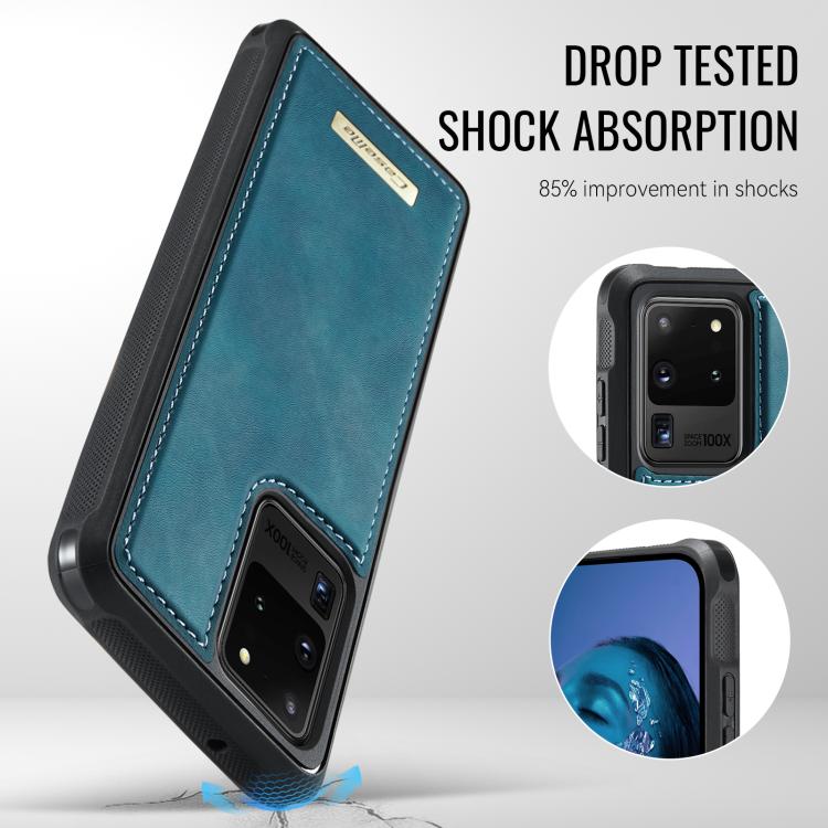 For Samsung Galaxy S20 Ultra CaseMe C69 Series Magnetic Vegan Leather Back Phone Case