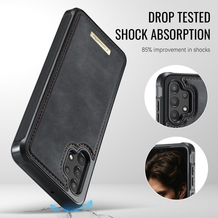 For Samsung Galaxy A13 / A04s CaseMe C69 Series Magnetic Vegan Leather Back Phone Case