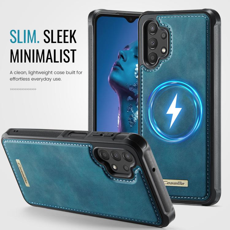 For Samsung Galaxy A13 / A04s CaseMe C69 Series Magnetic Vegan Leather Back Phone Case