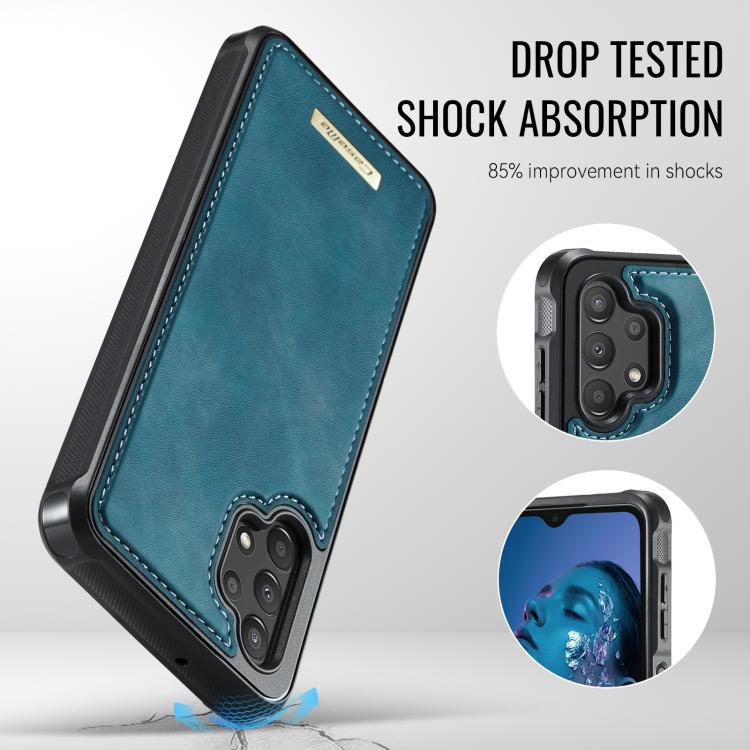 For Samsung Galaxy A13 / A04s CaseMe C69 Series Magnetic Vegan Leather Back Phone Case