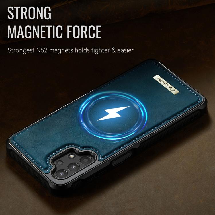 For Samsung Galaxy A13 / A04s CaseMe C69 Series Magnetic Vegan Leather Back Phone Case