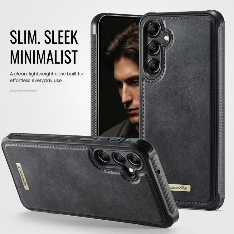 For Samsung Galaxy A14 / M44 5G CaseMe C69 Series Magnetic Vegan Leather Back Phone Case