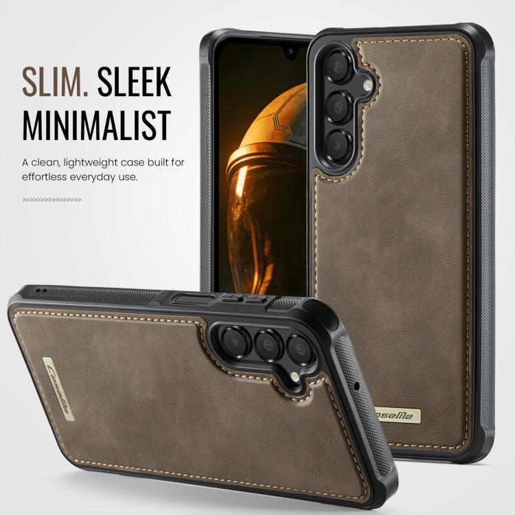 For Samsung Galaxy A15 4G / 5G CaseMe C69 Series Magnetic Vegan Leather Back Phone Case
