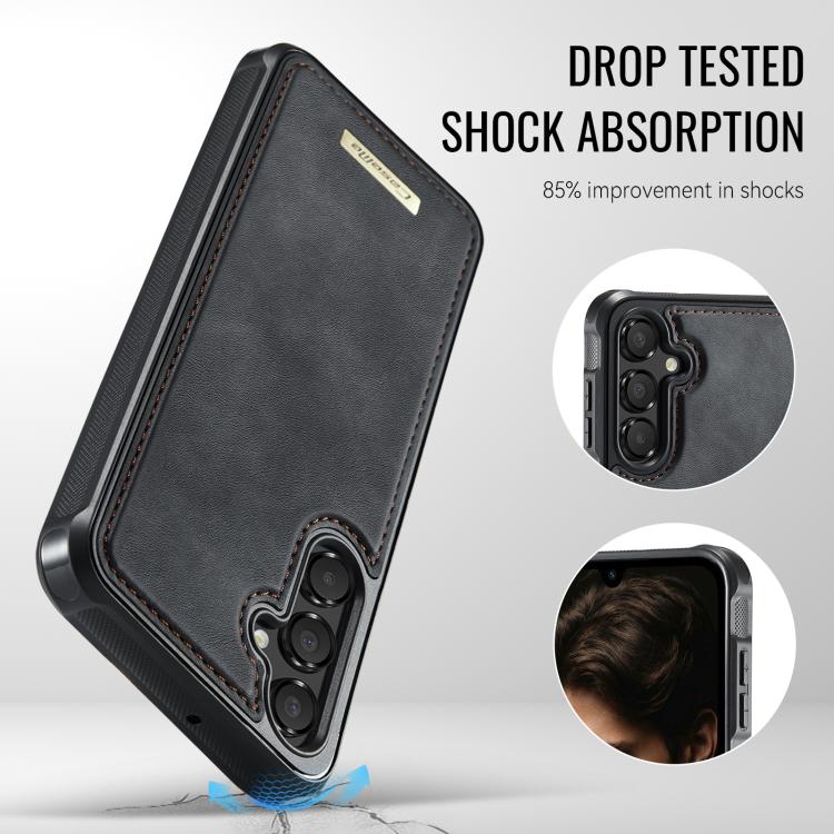 For Samsung Galaxy A16 4G / 5G CaseMe C69 Series Magnetic Vegan Leather Back Phone Case