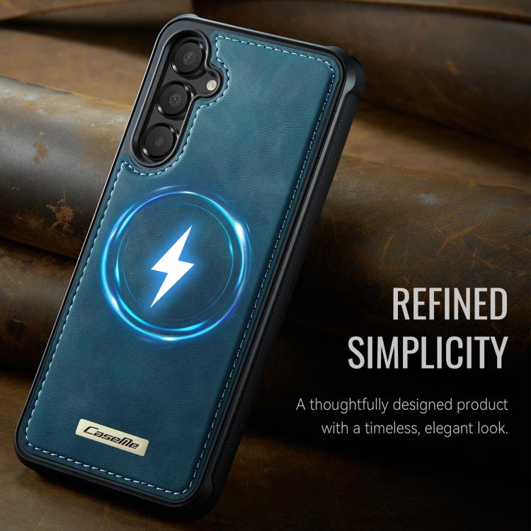 For Samsung Galaxy A17 CaseMe C69 Series Magnetic Vegan Leather Back Phone Case