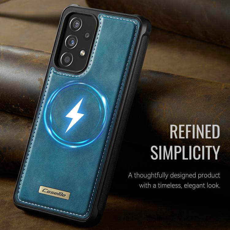 For Samsung Galaxy A52 / A52s 5G CaseMe C69 Series Magnetic Vegan Leather Back Phone Case
