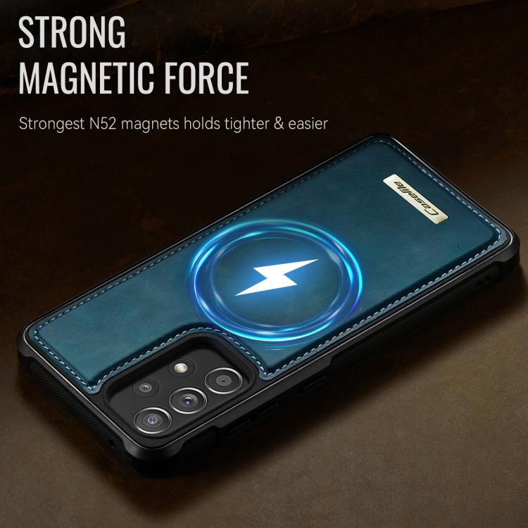 For Samsung Galaxy A52 / A52s 5G CaseMe C69 Series Magnetic Vegan Leather Back Phone Case