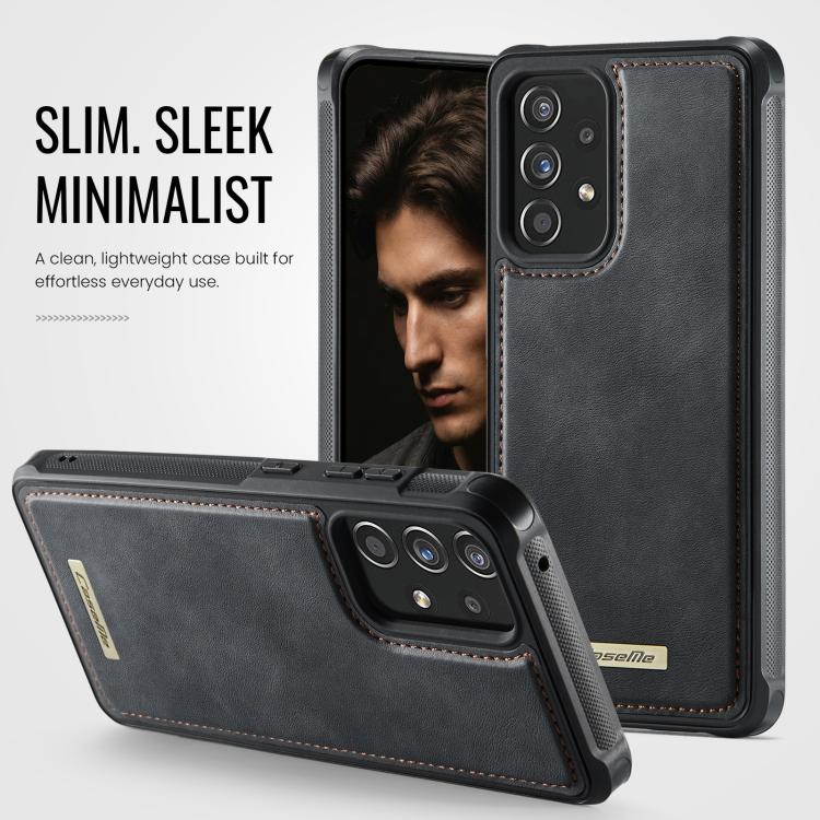For Samsung Galaxy A53 5G CaseMe C69 Series Magnetic Vegan Leather Back Phone Case