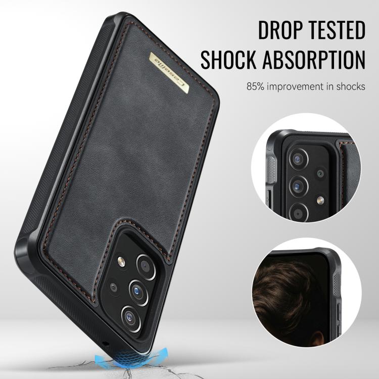 For Samsung Galaxy A53 5G CaseMe C69 Series Magnetic Vegan Leather Back Phone Case