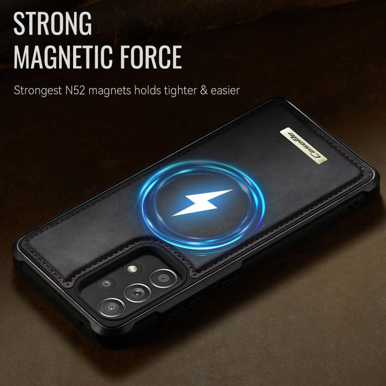 For Samsung Galaxy A53 5G CaseMe C69 Series Magnetic Vegan Leather Back Phone Case