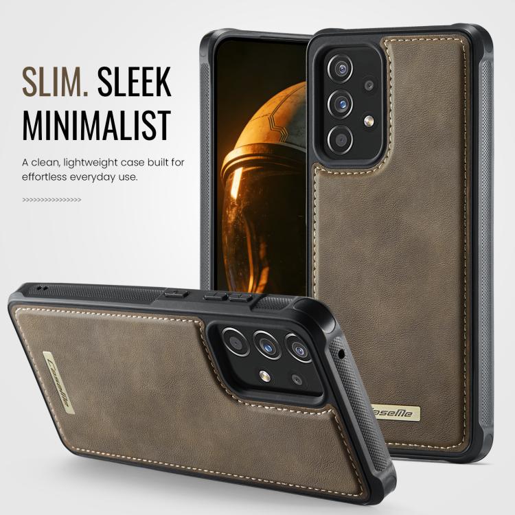 For Samsung Galaxy A53 5G CaseMe C69 Series Magnetic Vegan Leather Back Phone Case