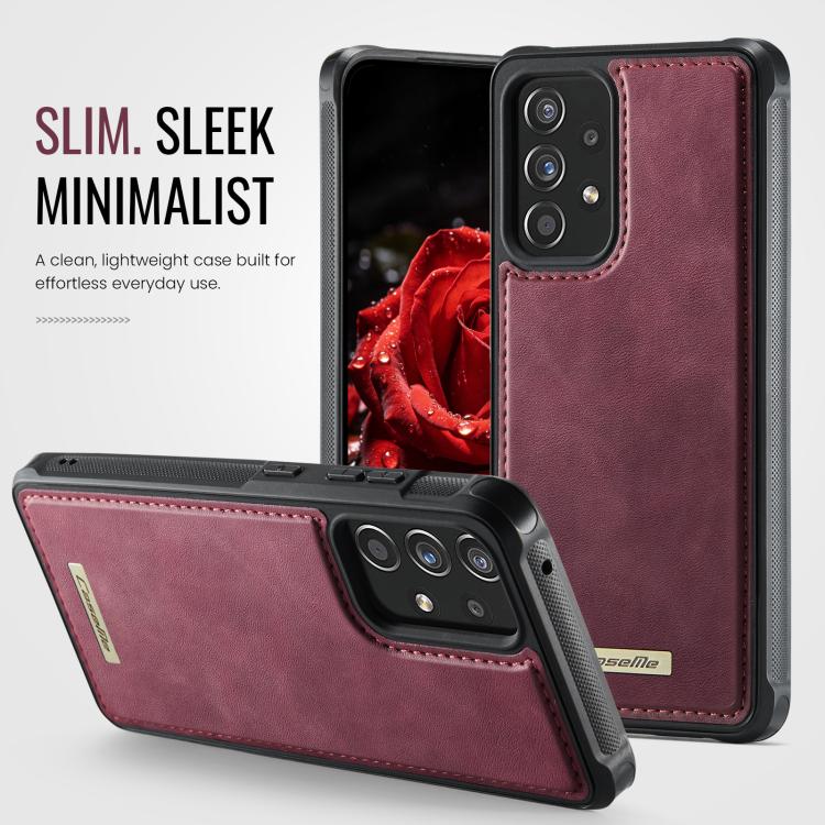 For Samsung Galaxy A53 5G CaseMe C69 Series Magnetic Vegan Leather Back Phone Case