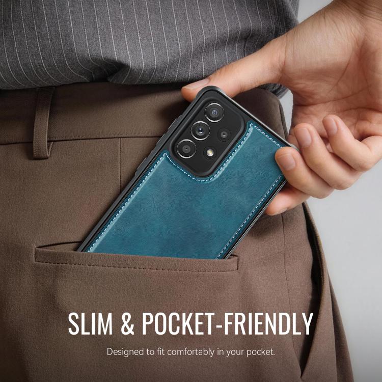 For Samsung Galaxy A53 5G CaseMe C69 Series Magnetic Vegan Leather Back Phone Case