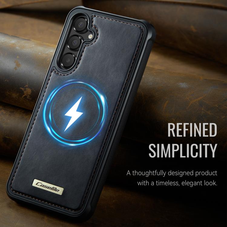 For Samsung Galaxy A54 5G CaseMe C69 Series Magnetic Vegan Leather Back Phone Case