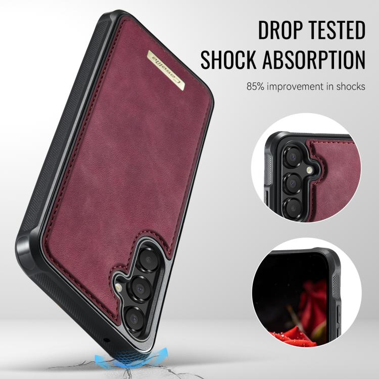 For Samsung Galaxy A54 5G CaseMe C69 Series Magnetic Vegan Leather Back Phone Case