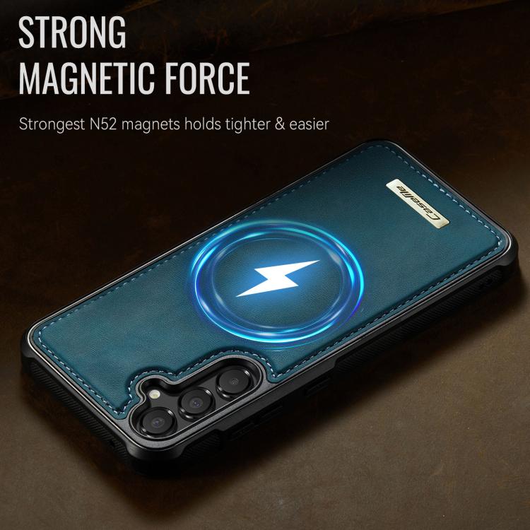 For Samsung Galaxy A54 5G CaseMe C69 Series Magnetic Vegan Leather Back Phone Case