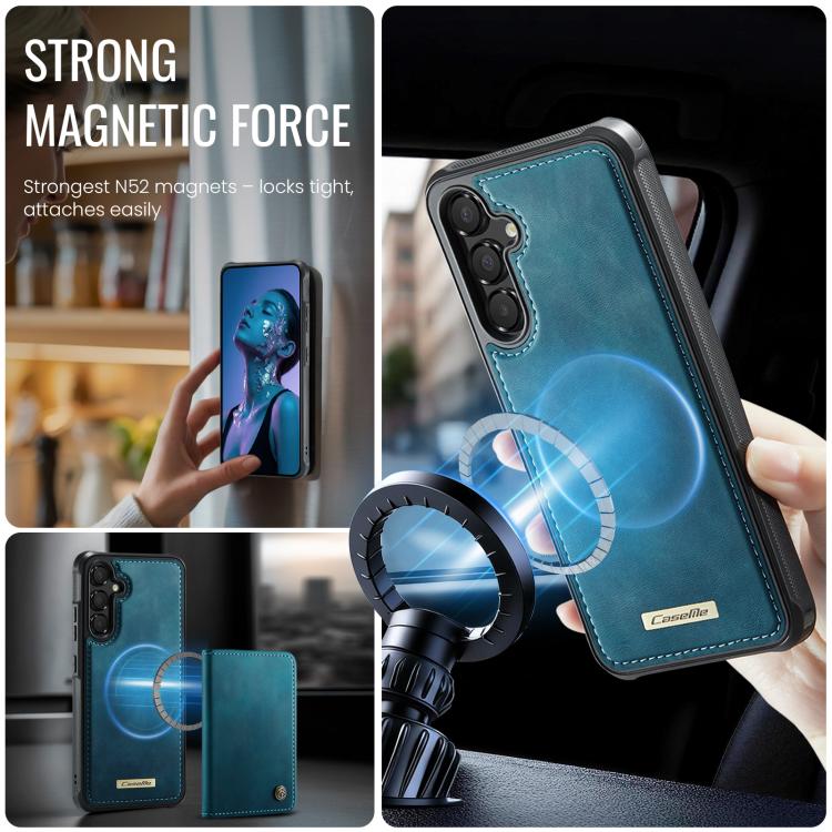 For Samsung Galaxy A54 5G CaseMe C69 Series Magnetic Vegan Leather Back Phone Case