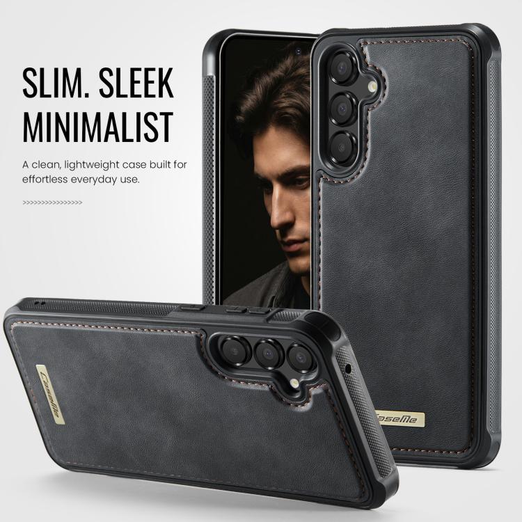 For Samsung Galaxy A55 5G / A35 5G CaseMe C69 Series Magnetic Vegan Leather Back Phone Case