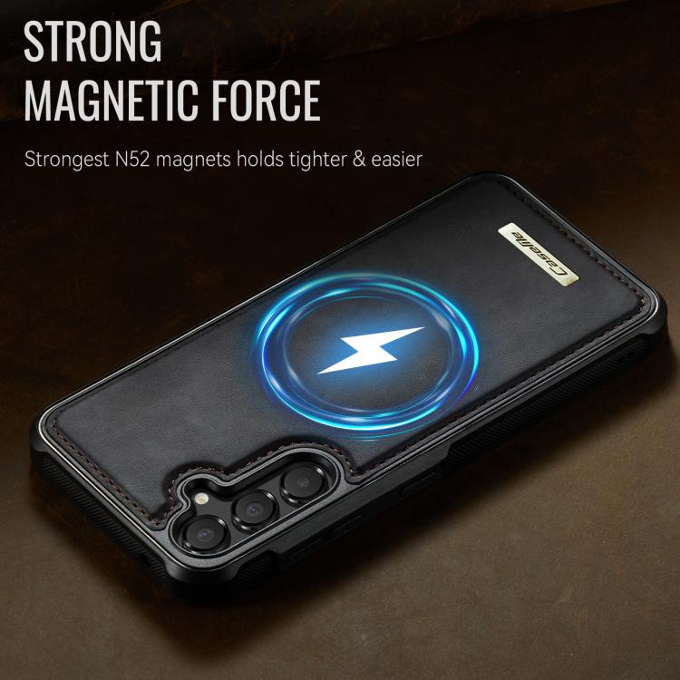 For Samsung Galaxy A55 5G / A35 5G CaseMe C69 Series Magnetic Vegan Leather Back Phone Case