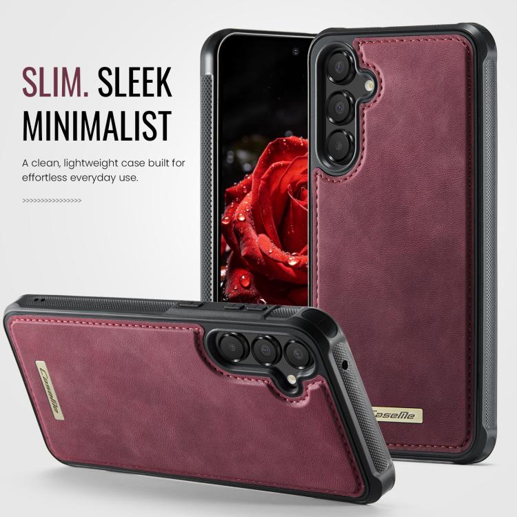For Samsung Galaxy A55 5G / A35 5G CaseMe C69 Series Magnetic Vegan Leather Back Phone Case
