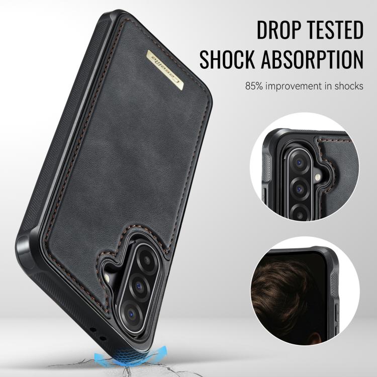 For Samsung Galaxy A56 5G CaseMe C69 Series Magnetic Vegan Leather Back Phone Case