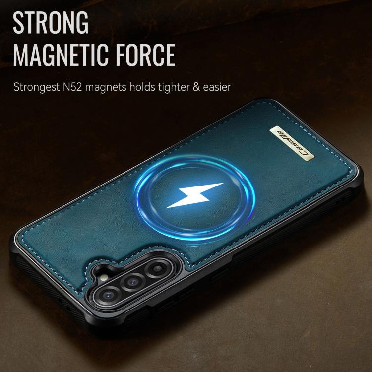 For Samsung Galaxy A56 5G CaseMe C69 Series Magnetic Vegan Leather Back Phone Case