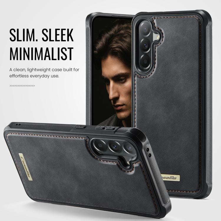 For Samsung Galaxy A57 5G CaseMe C69 Series Magnetic Vegan Leather Back Phone Case
