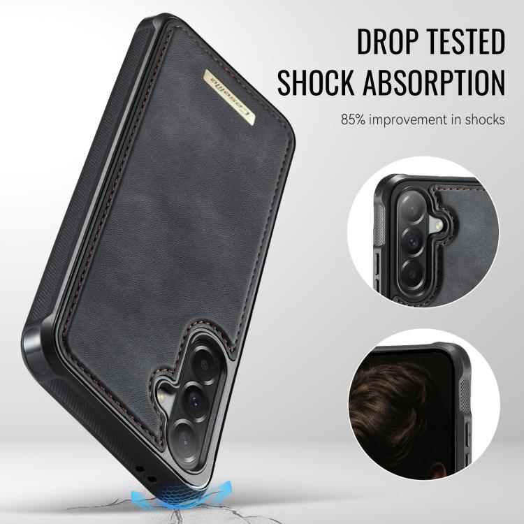 For Samsung Galaxy A57 5G CaseMe C69 Series Magnetic Vegan Leather Back Phone Case