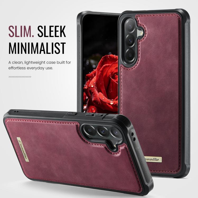 For Samsung Galaxy A57 5G CaseMe C69 Series Magnetic Vegan Leather Back Phone Case