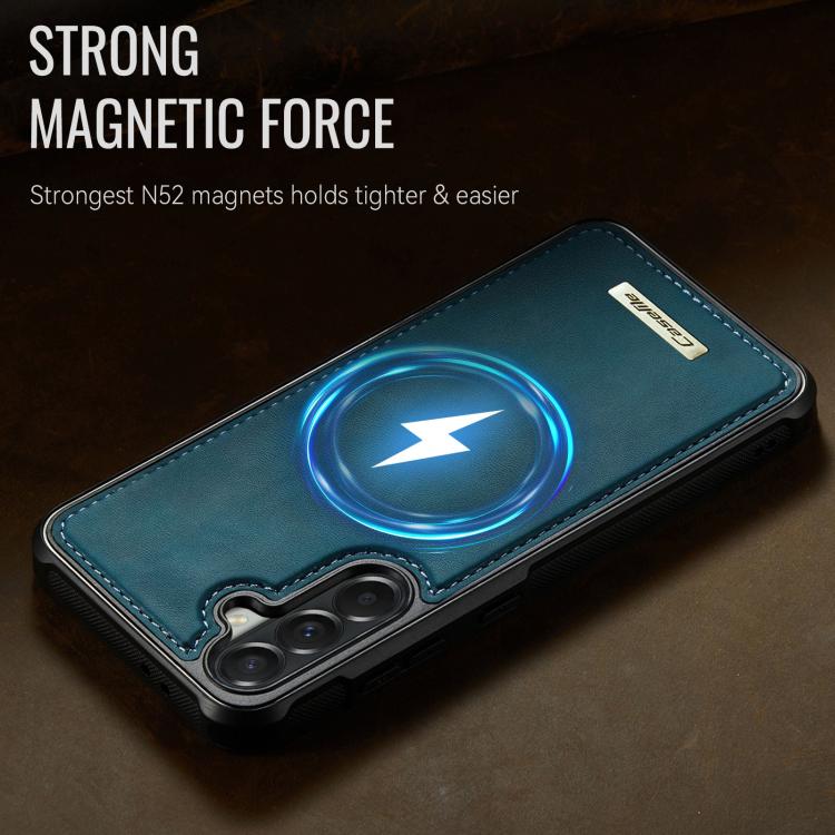 For Samsung Galaxy A57 5G CaseMe C69 Series Magnetic Vegan Leather Back Phone Case