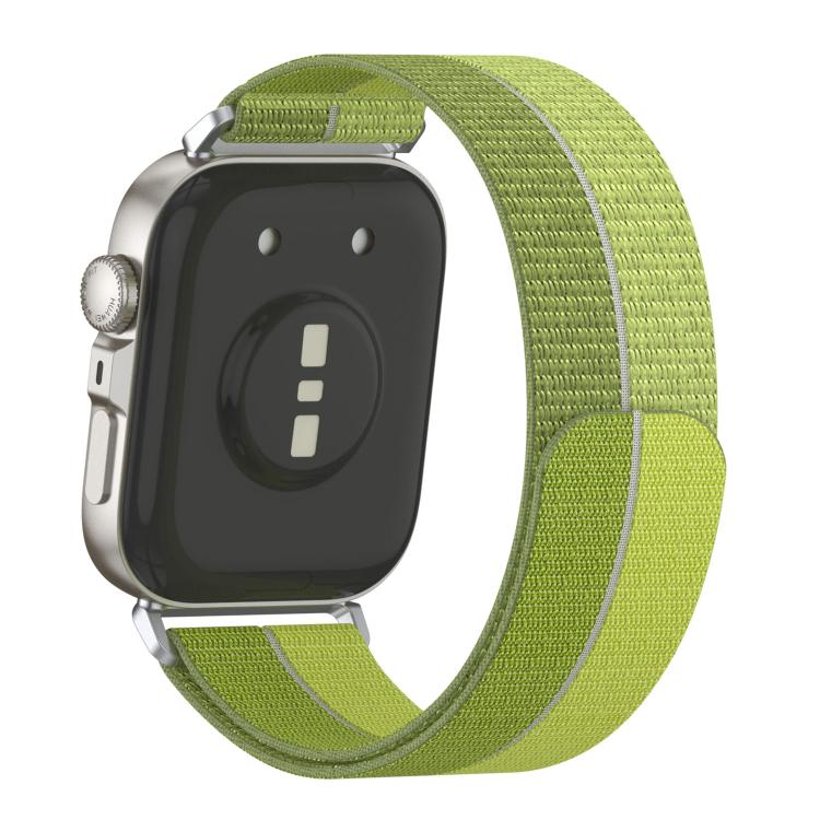 For Huawei Watch Fit 5 / Fit 5 Pro Feather Light Round Tail Nylon Loop Metal Interface Watch Band