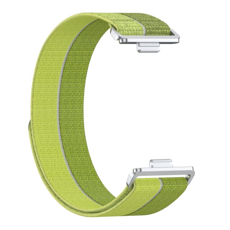 For Huawei Watch Fit 5 / Fit 5 Pro Feather Light Round Tail Nylon Loop Metal Interface Watch Band