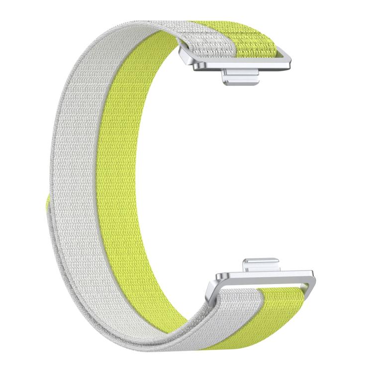 For Huawei Watch Fit 5 / Fit 5 Pro Feather Light Round Tail Nylon Loop Metal Interface Watch Band