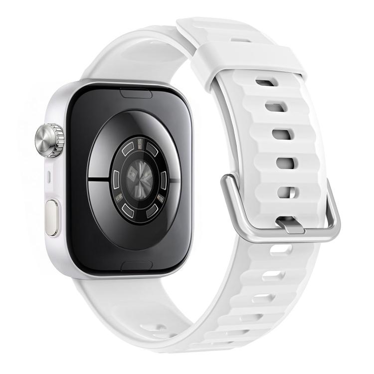 For Huawei Watch Fit 5 / Fit 5 Pro Wave Texture Solid Color Silicone Watch Band